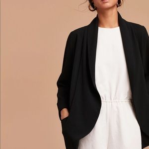 Aritzia Wilfred Chevalier black open blazer- size 4